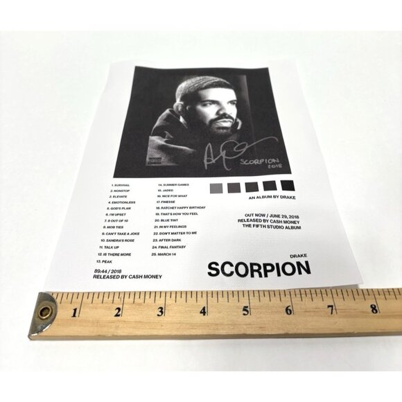 Drake Scorpion Album Cover Poster Print Canvas Wall Art Hip Hop Rap Music Decor - Picture 4 of 4